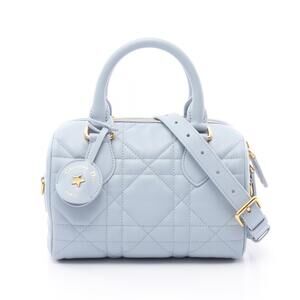 Dior Groove Cannage Leather Handbag Blue